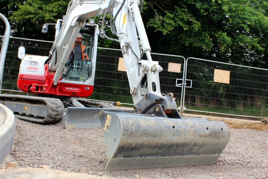 Final trim of new Bellmouth entrance